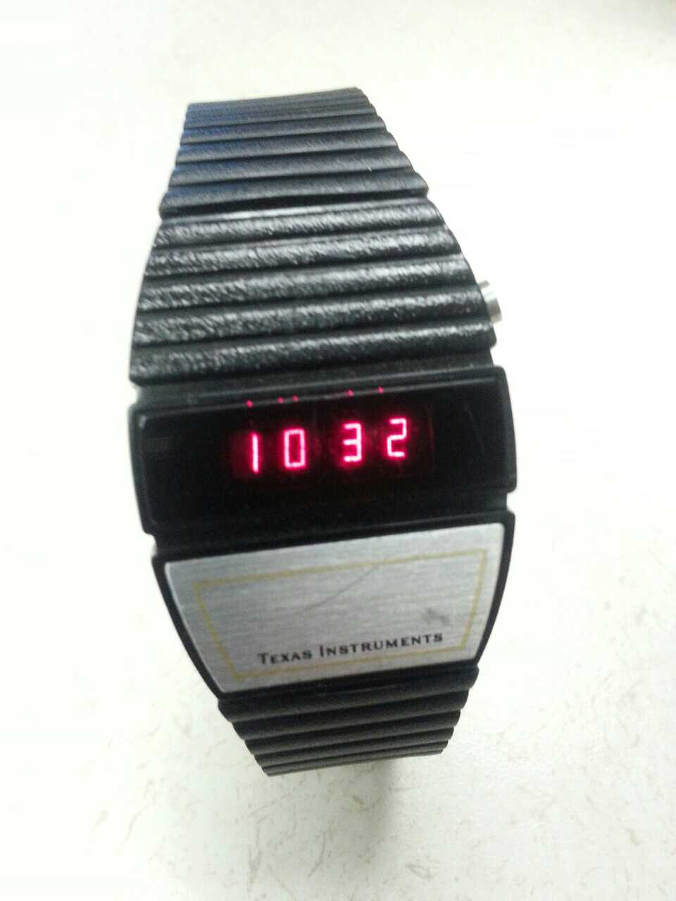 vintage red led watch