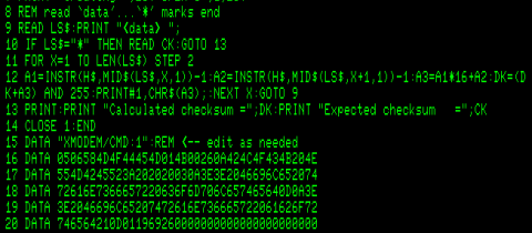 Transferring programs TO a TRS-80